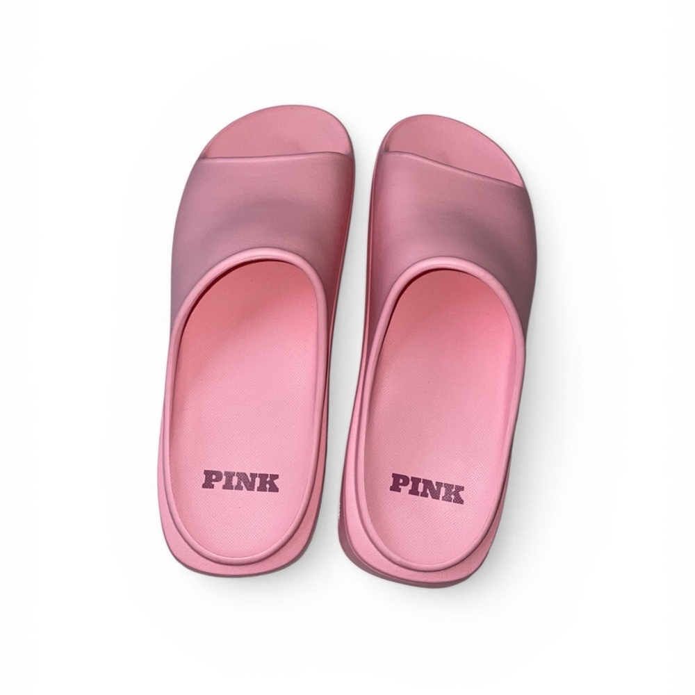 PINK Victoria's Secret Two-Tone Pink Slide Sandals
